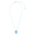 "Give Back" Frosted Resin Turtle Linen Necklace
