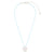 "Give Back" Frosted Resin Turtle Linen Necklace