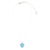 "Give Back" Frosted Resin Turtle Linen Necklace