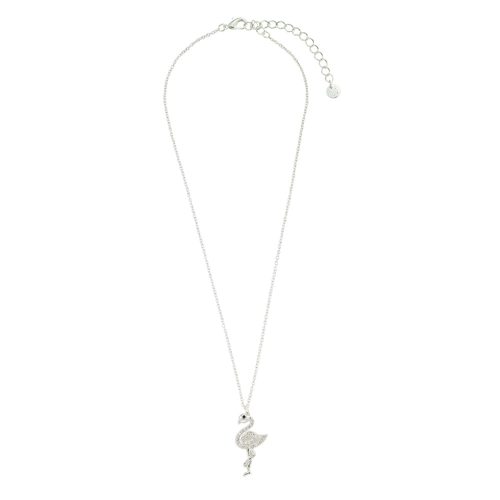 Crystal Flamingo 16&quot; Necklace