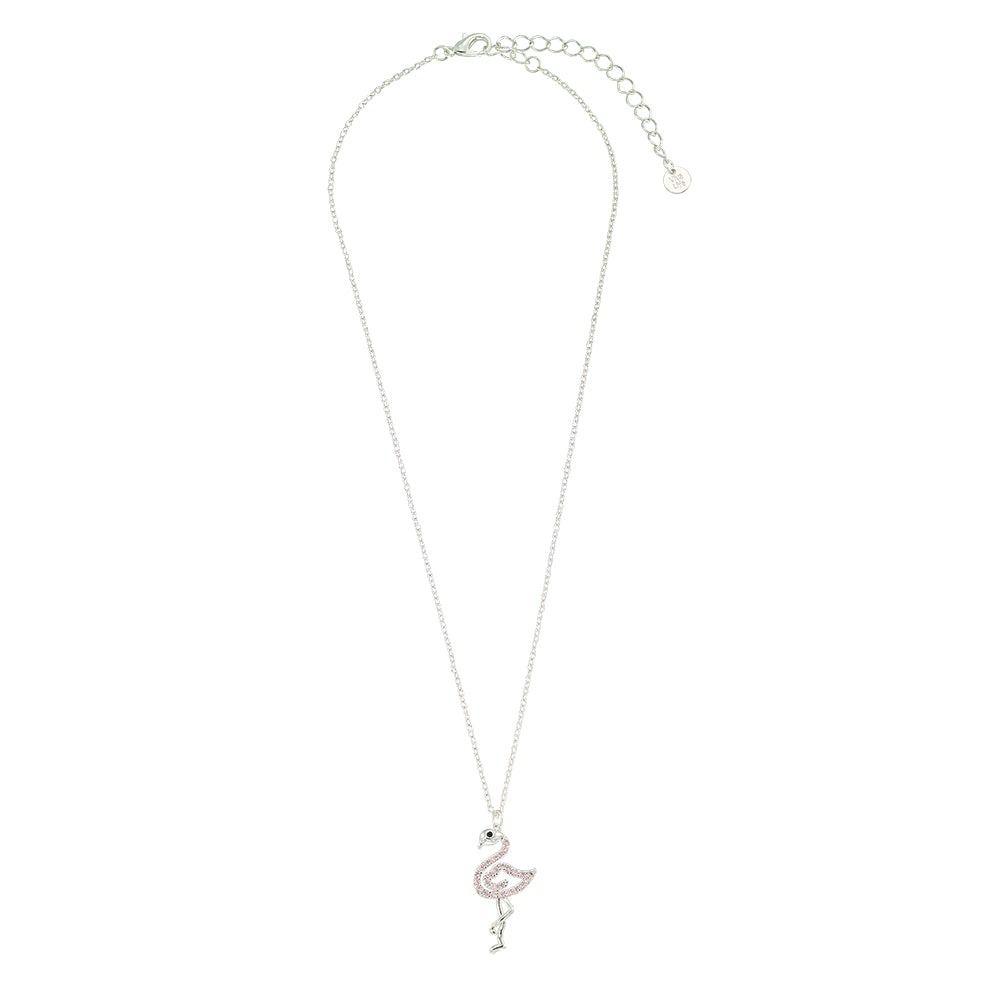 Crystal Flamingo 16" Necklace