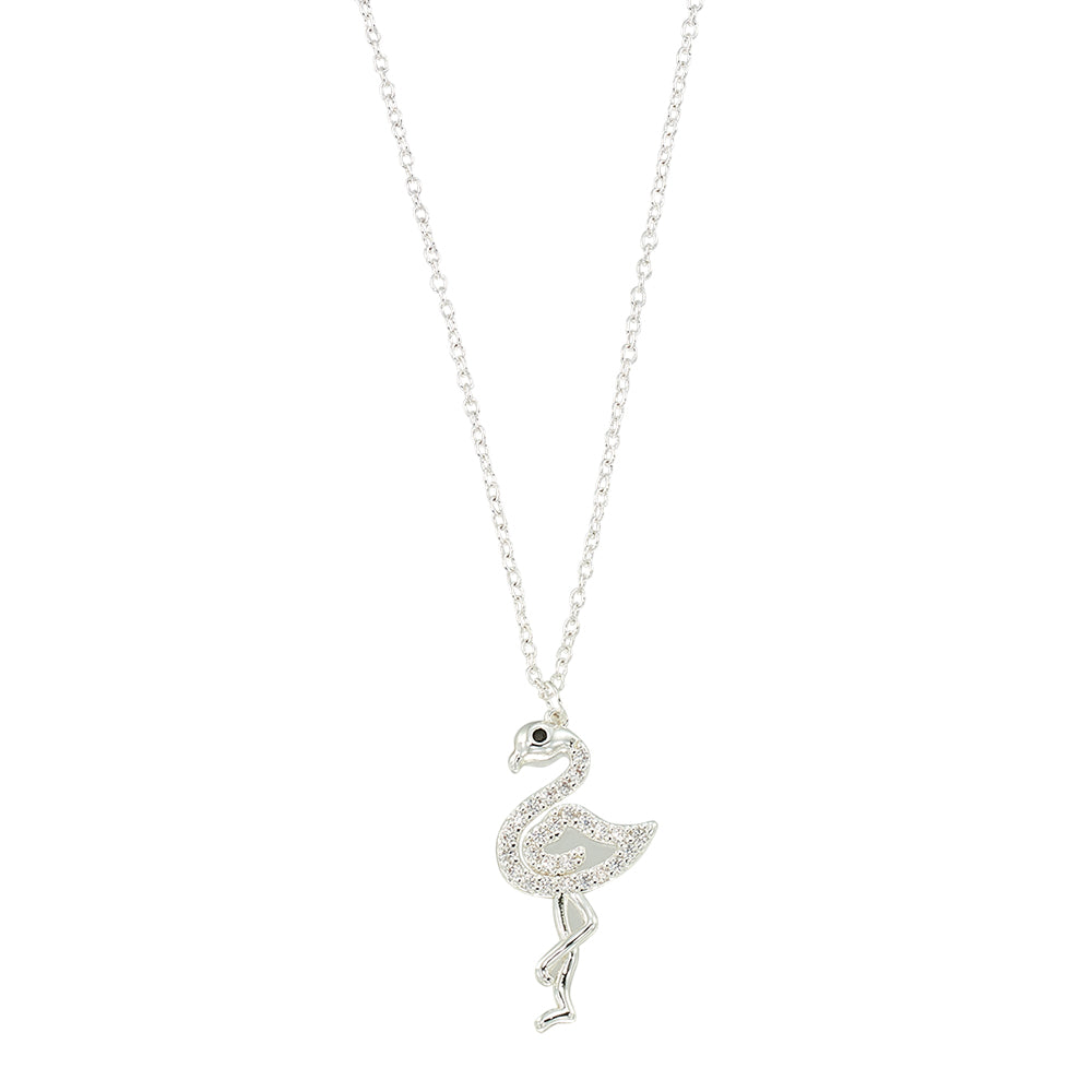 Crystal Flamingo 16" Necklace