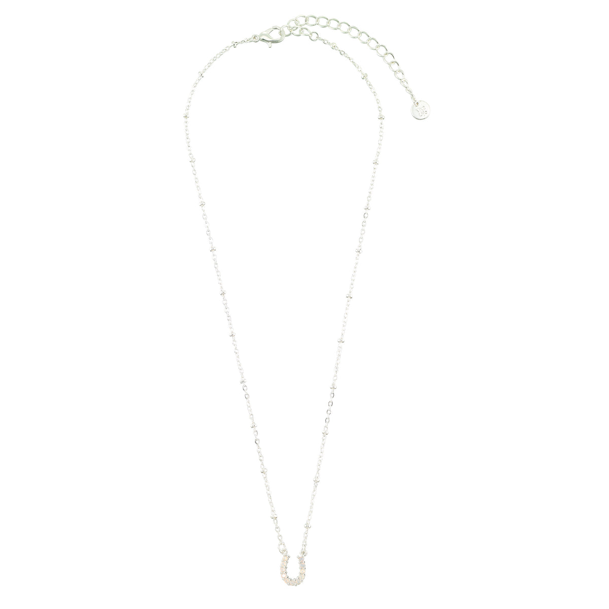 Crystal Horseshoe 16&quot; Necklace