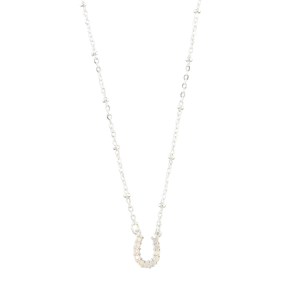 Crystal Horseshoe 16" Necklace