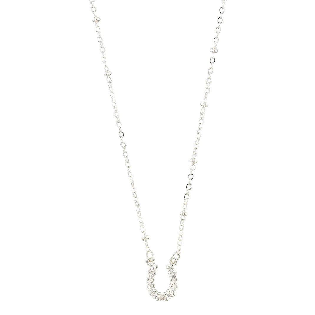 Crystal Horseshoe 16" Necklace