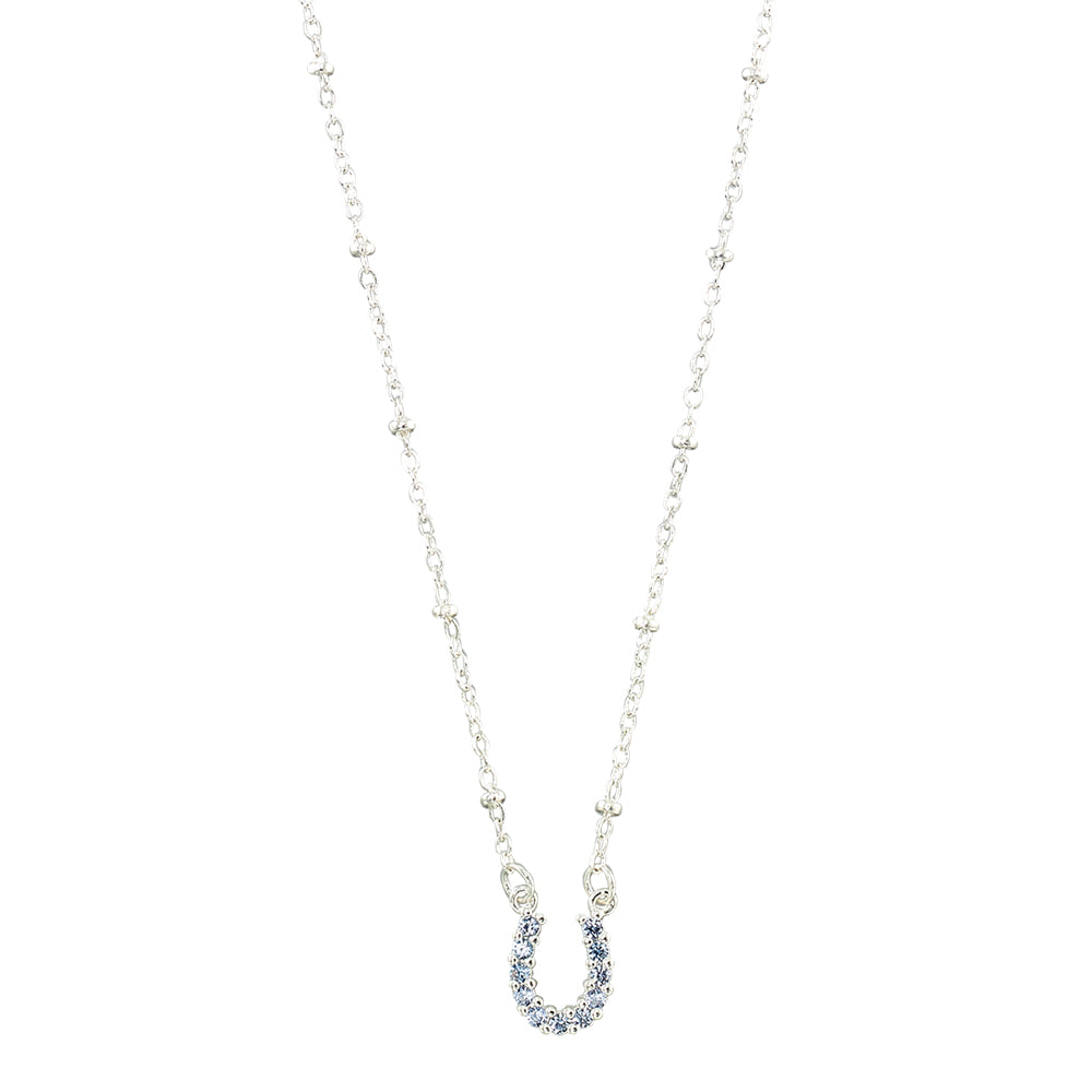 Crystal Horseshoe 16" Necklace