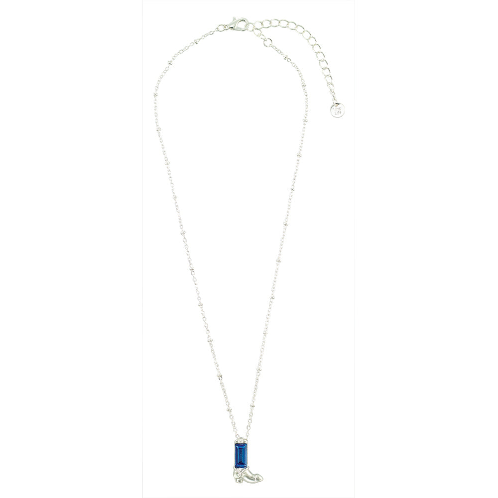 Crystal Cowgirl Boot 16" Necklace