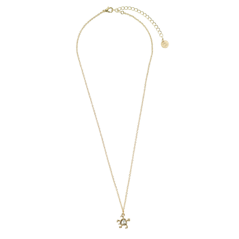 Crystal Heart Turtle 16&quot; Necklace