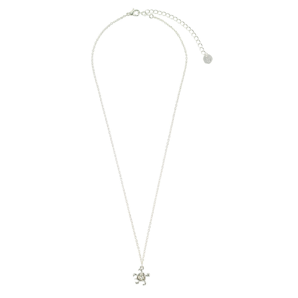 Crystal Heart Turtle 16" Necklace
