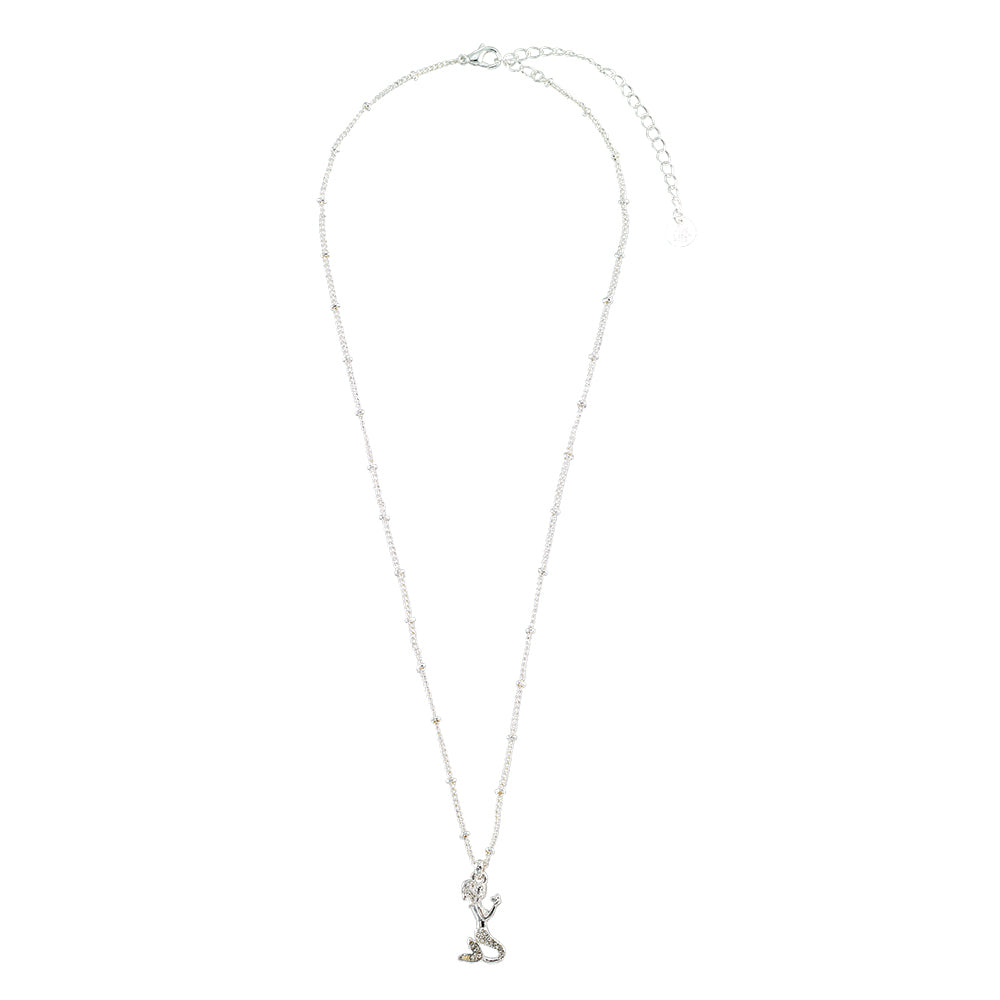 Crystal Mermaid Heart 16" Necklace