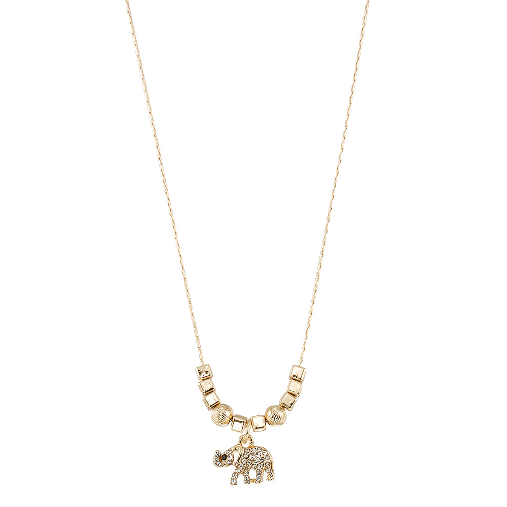 Crystal Elephant 16" Necklace