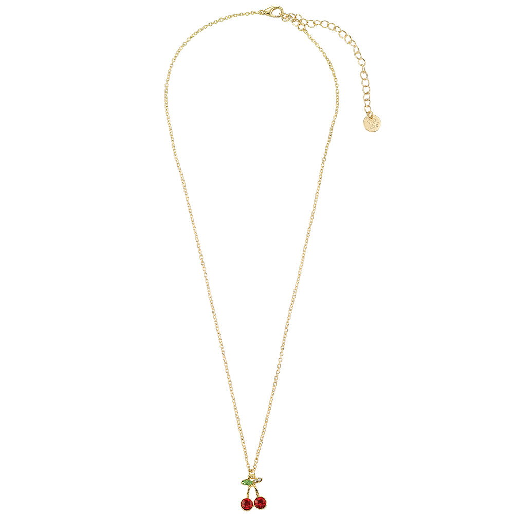 Crystal Cherries 16″ Necklace