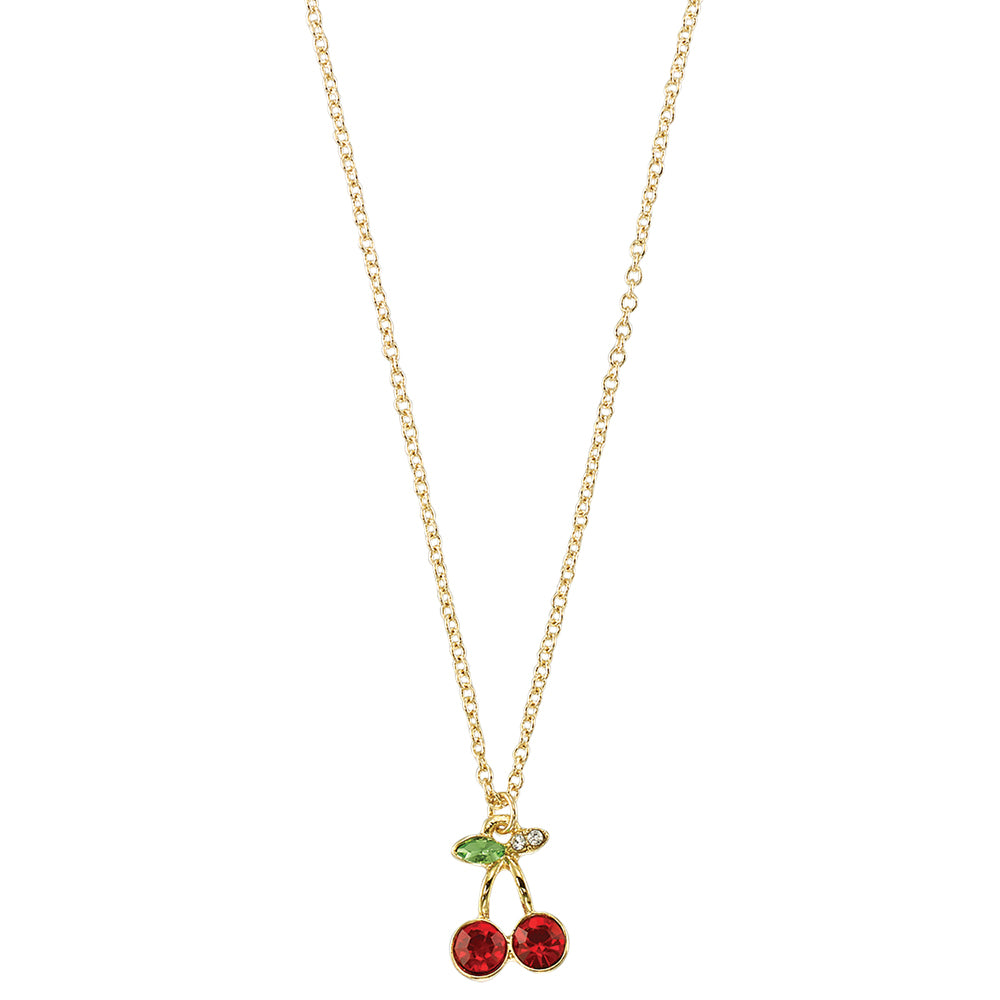 Crystal Cherries 16″ Necklace