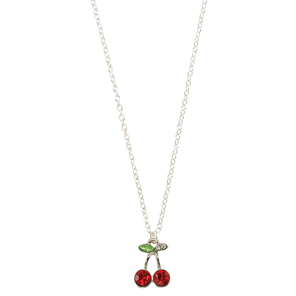 Crystal Cherries 16″ Necklace