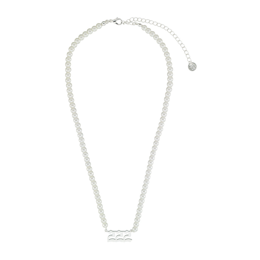 Pearl Angel Number Necklace
