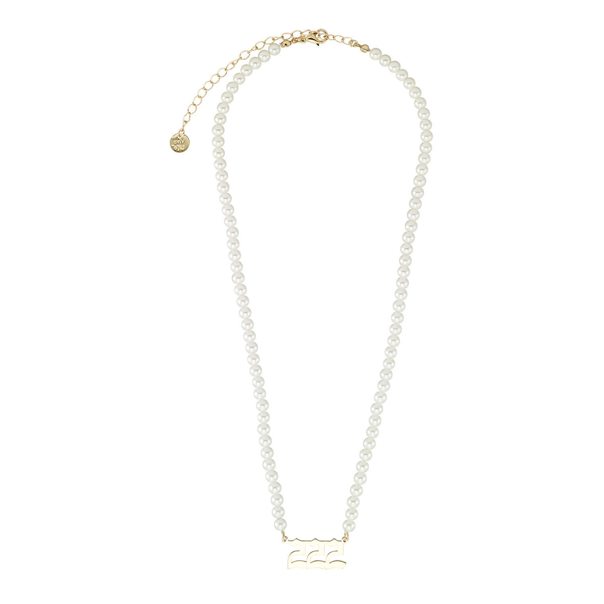 Pearl Angel Number Necklace