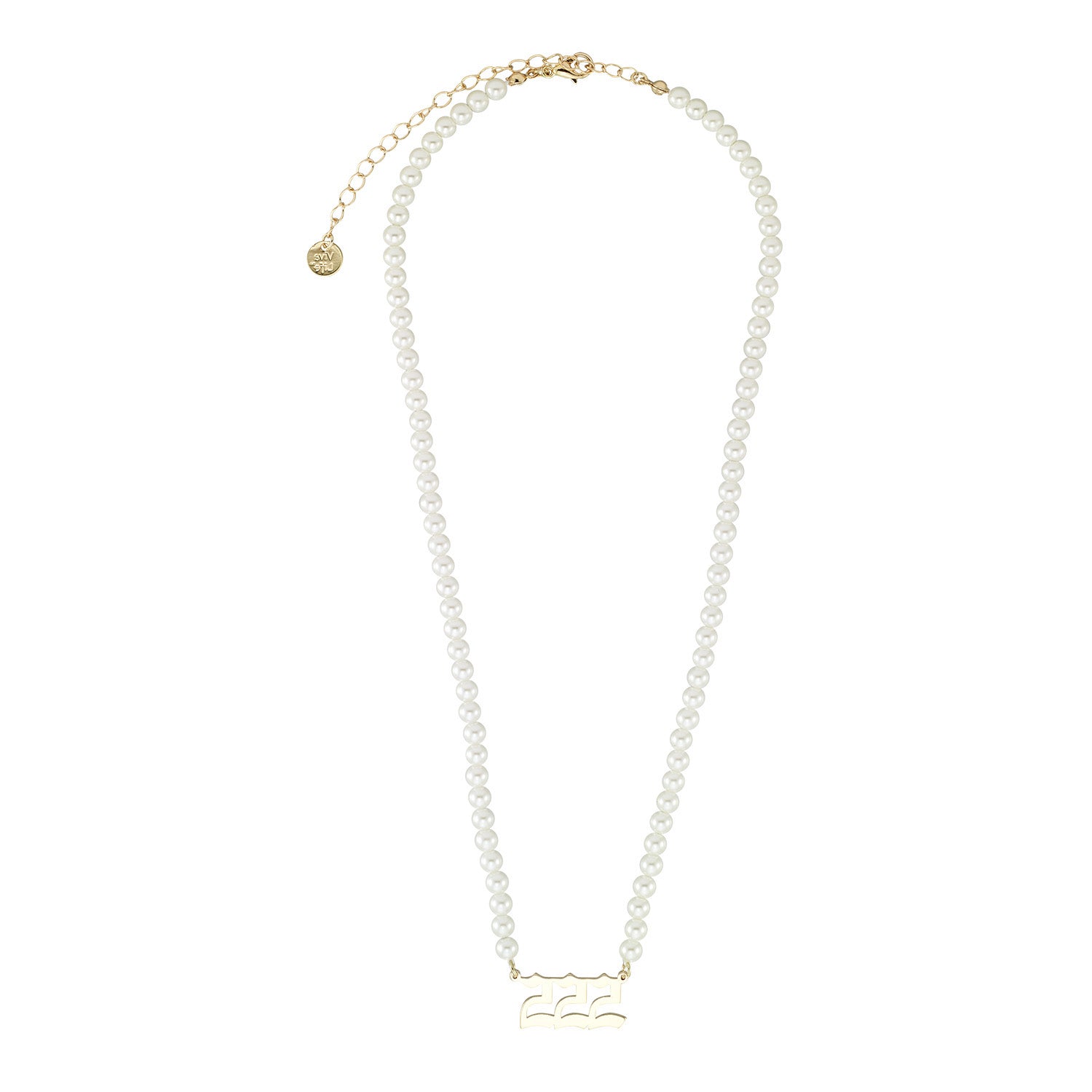 Pearl Angel Number Necklace