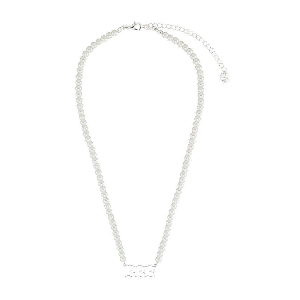 Pearl Angel Number Necklace