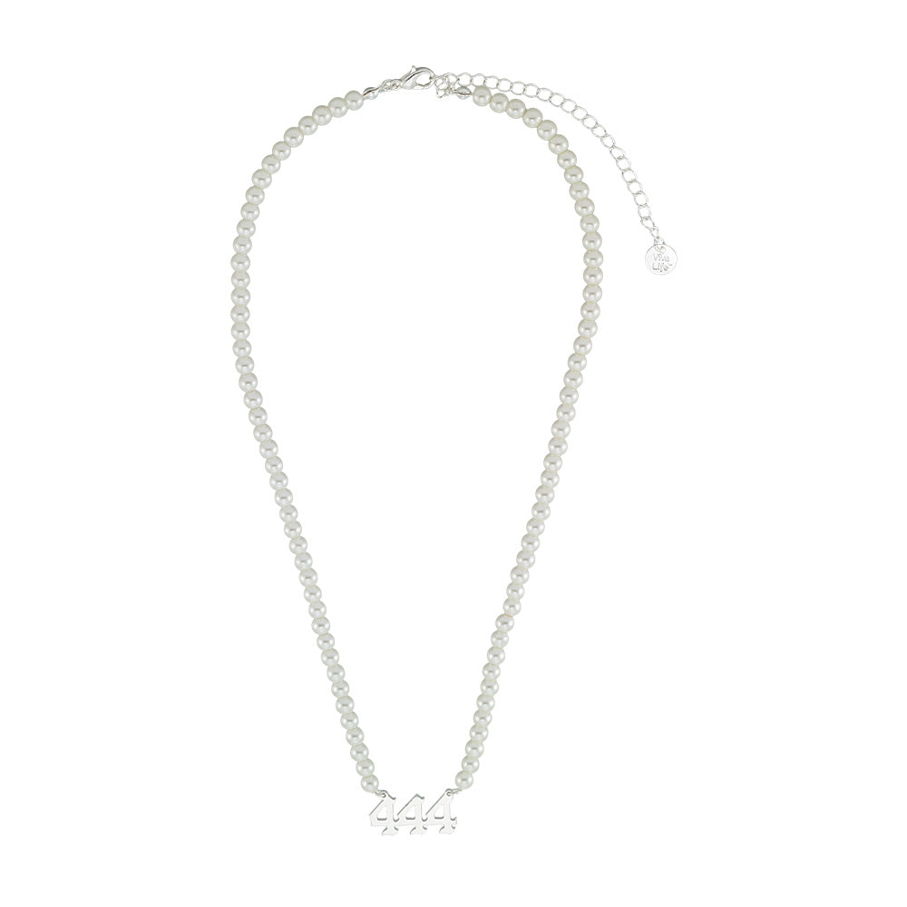 Pearl Angel Number Necklace