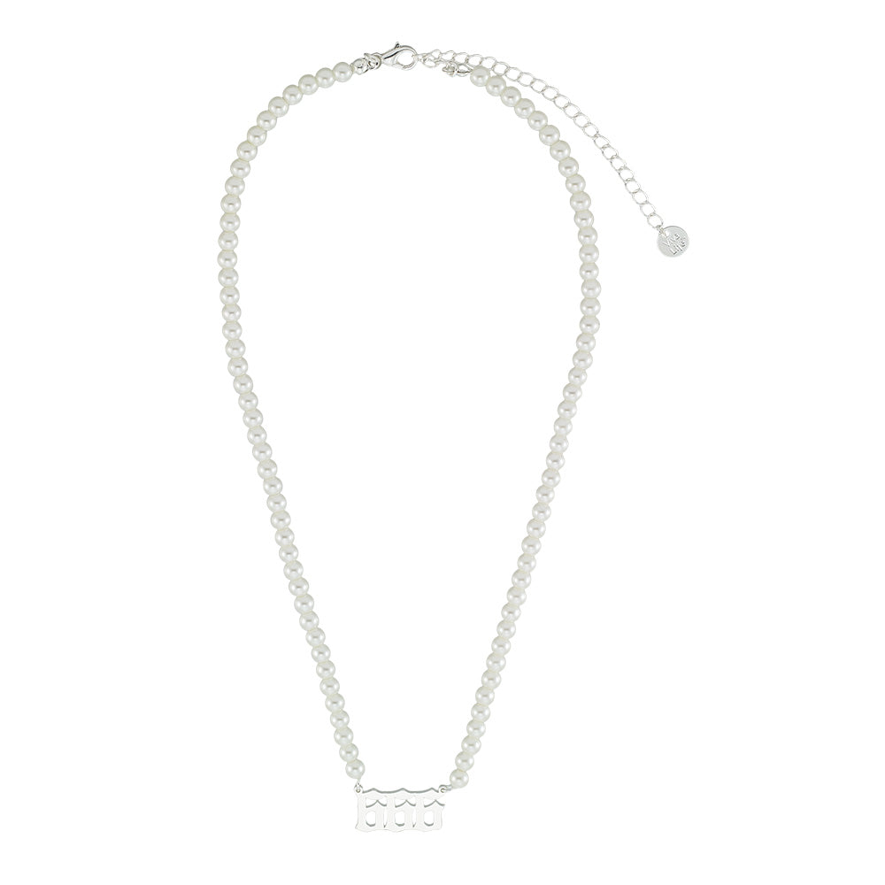 Pearl Angel Number Necklace