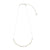 Mother of Pearl Station Metal Bead 15" Necklace