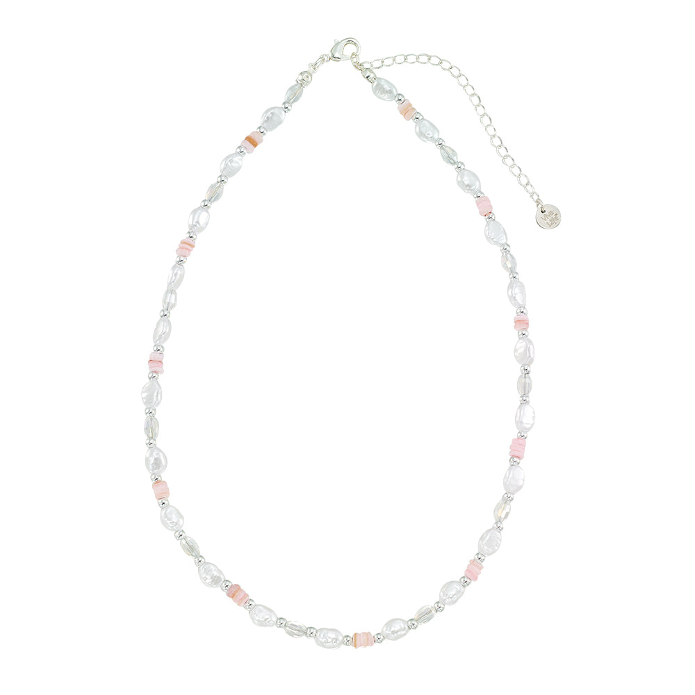 Pearl and Shell Chip 15&quot; Necklace