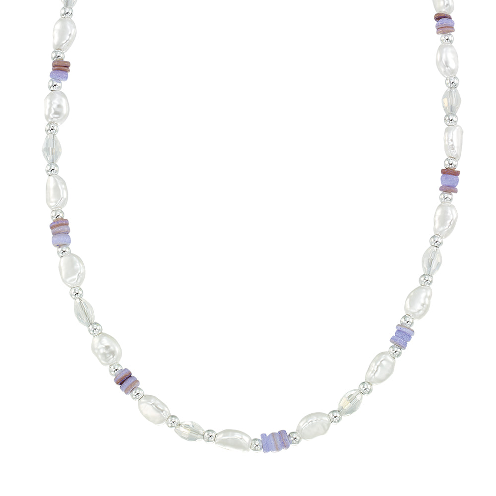 Pearl and Shell Chip 15" Necklace