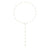 Adjustable Pearl Bead Y-Lariat Chain Necklace