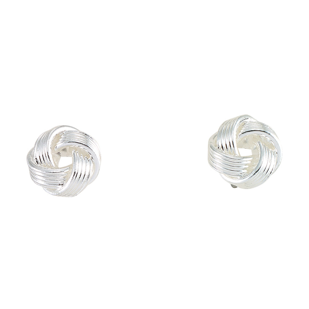 Metal Knot Stud Earrings