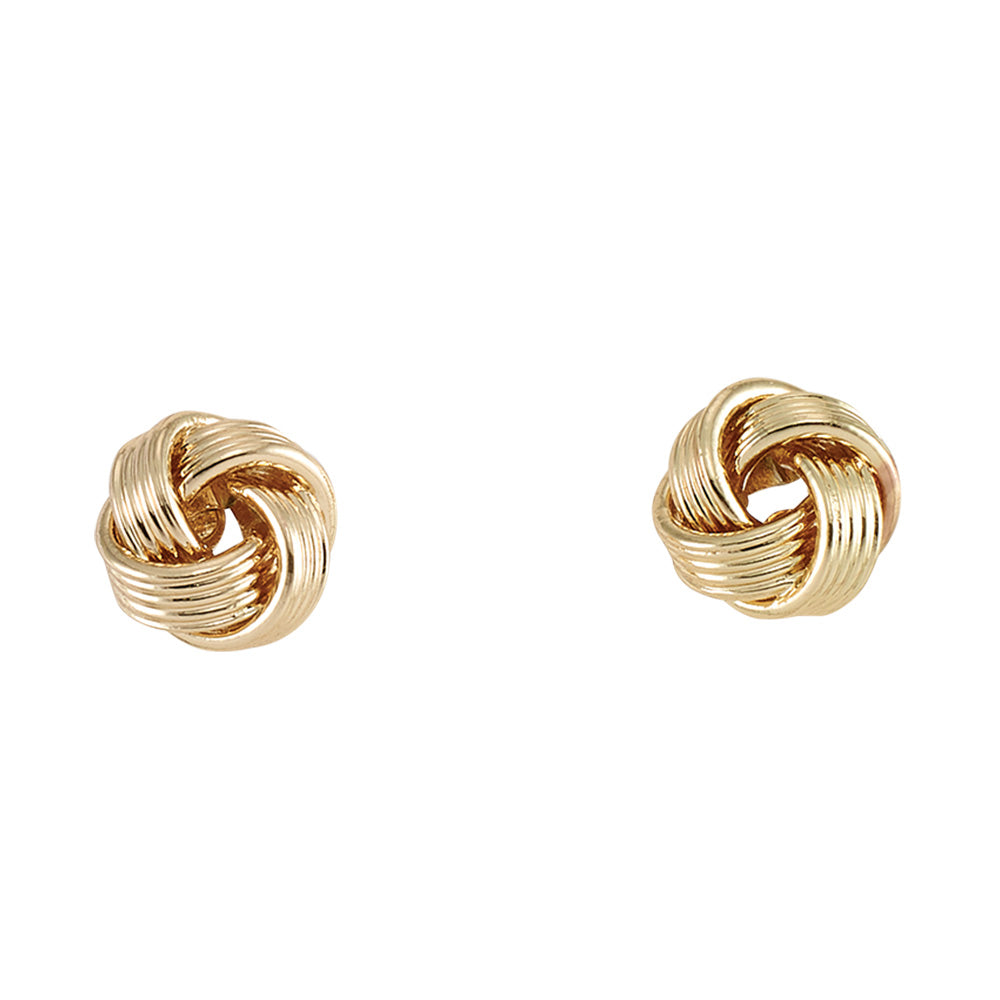 Metal Knot Stud Earrings
