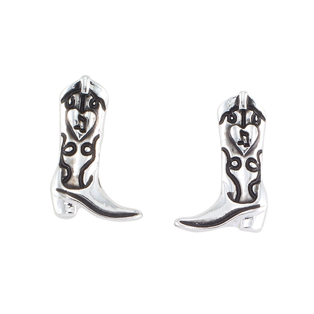 Mini Cowboy Boot Stud Earrings