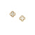 Mother of Pearl Clover Stud Earrings