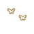Mother of Pearl Butterfly Stud Earrings