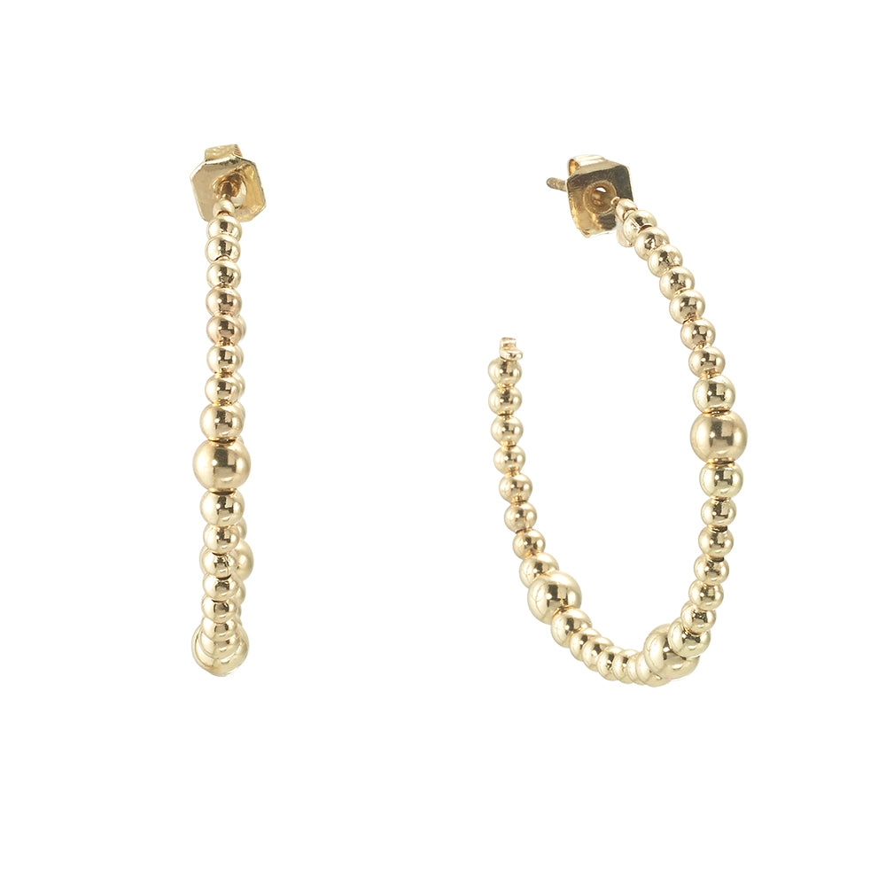 Open-Back Metal Hoop Earrings