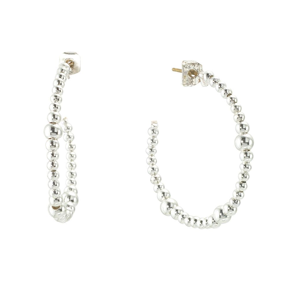 Open-Back Metal Hoop Earrings