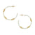 Open-Back Mixed Metal Hoop Earrings
