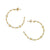 Open-Back Mixed Metal Hoop Earrings