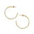 Open-Back Mixed Metal Hoop Earrings