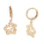 Hibiscus Huggie Earrings