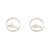 Cut-Out Mountain Stud Earrings