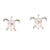"Give Back" Turtle Hibiscus Stud Earrings