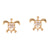 "Give Back" Turtle Hibiscus Stud Earrings