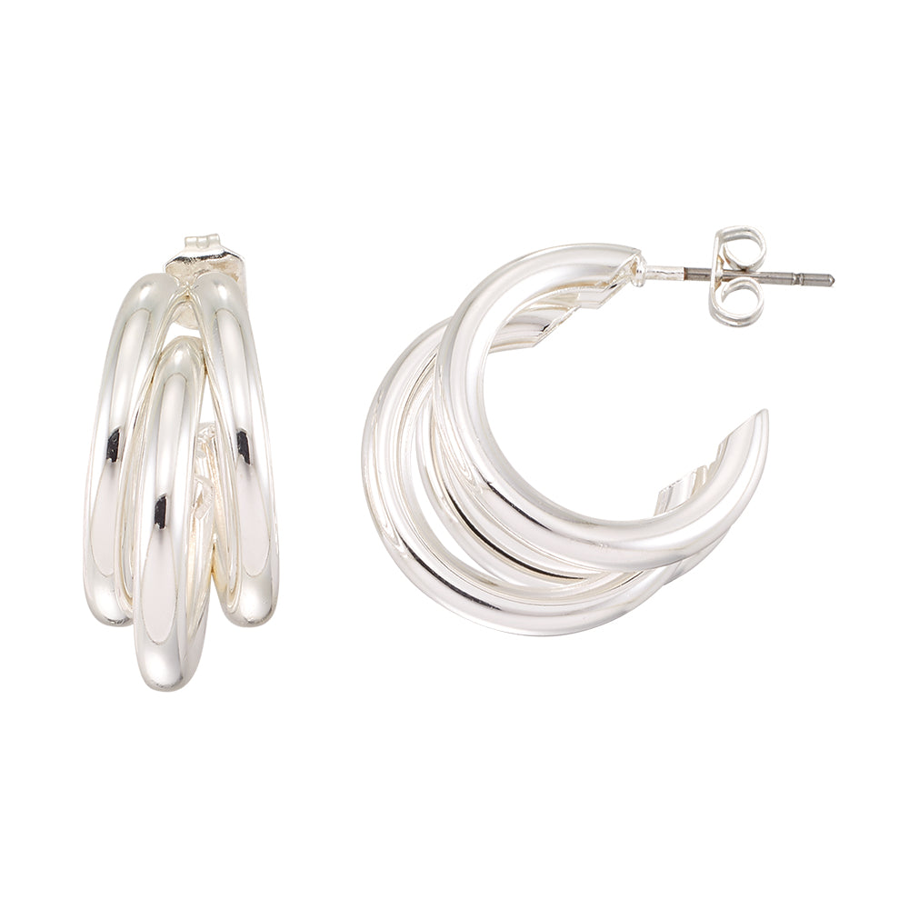 Small Triple Hoop Earrings