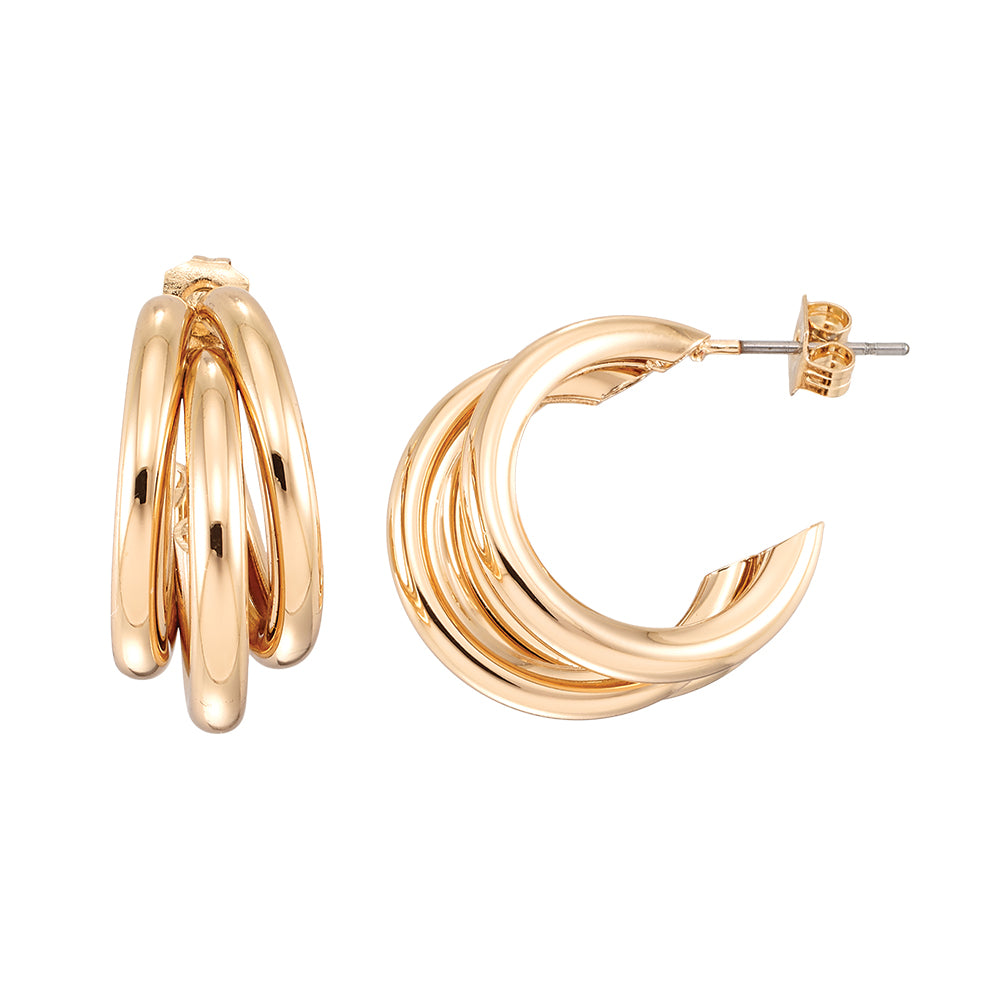 Small Triple Hoop Earrings