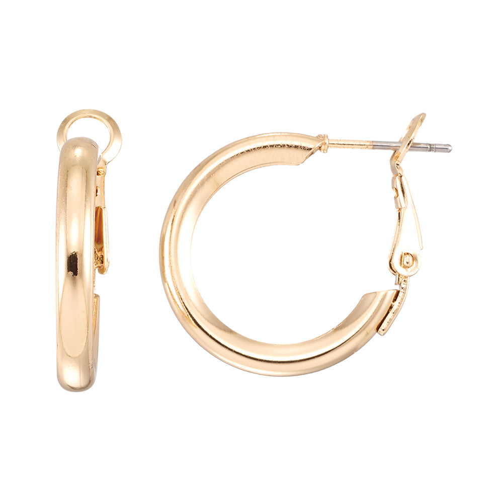Small Solid Hoop Earrings