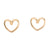 Outline Heart Stud Earrings