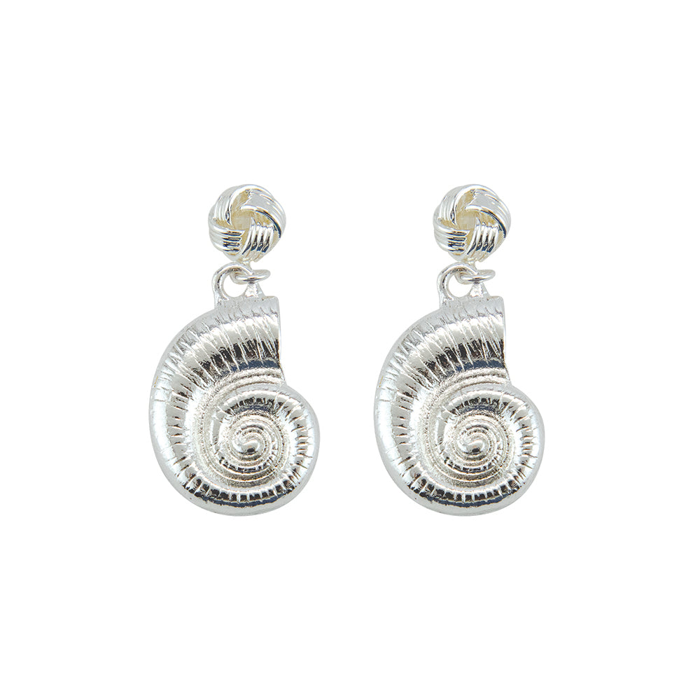 Shell Statement Post Earrings