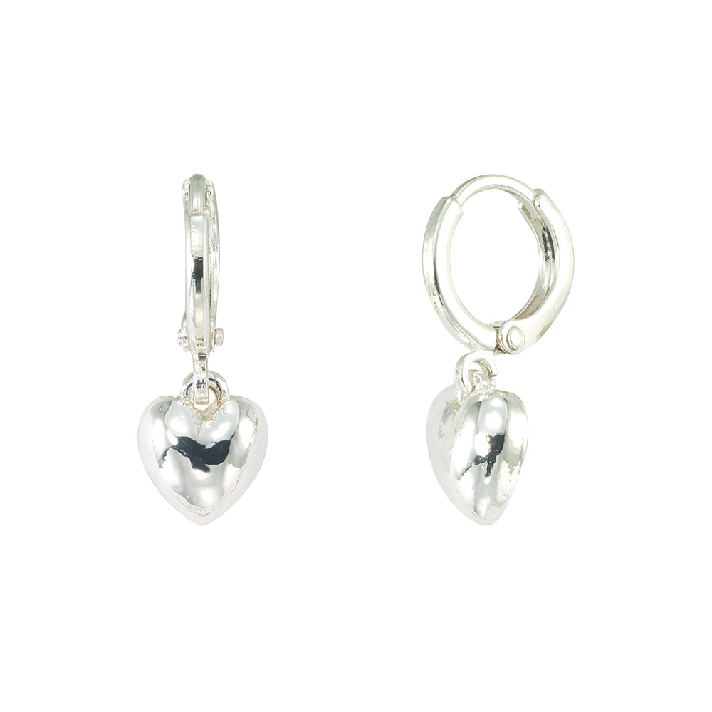 Mini Heart Huggie Earrings