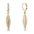 Crystal Sardine Huggie Earrings