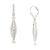 Crystal Sardine Huggie Earrings
